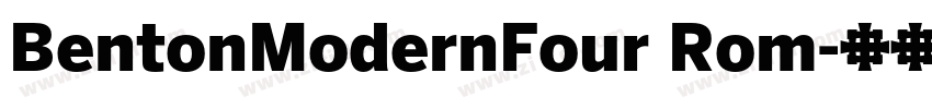 BentonModernFour Rom字体转换